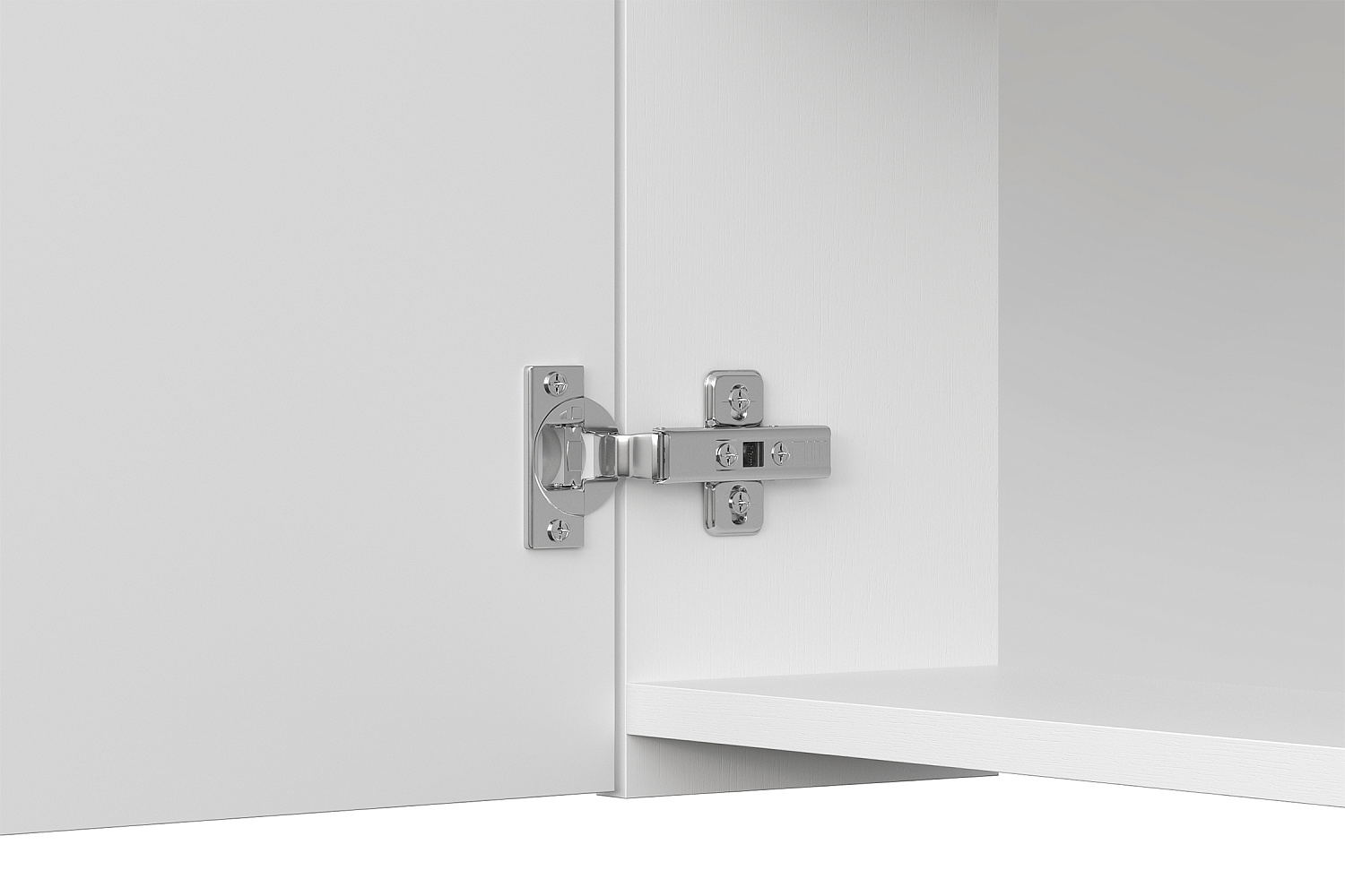 Зеркальный шкаф Океалис белый