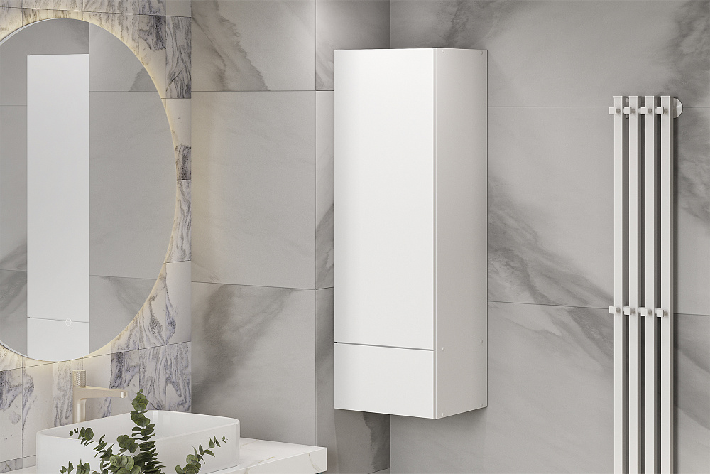 Шкаф навесной с ящиком Океалис белый