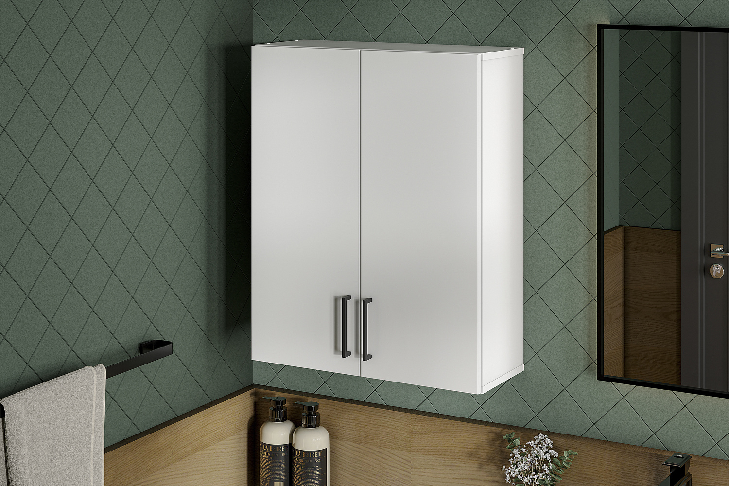 Шкаф навесной Океалис белый