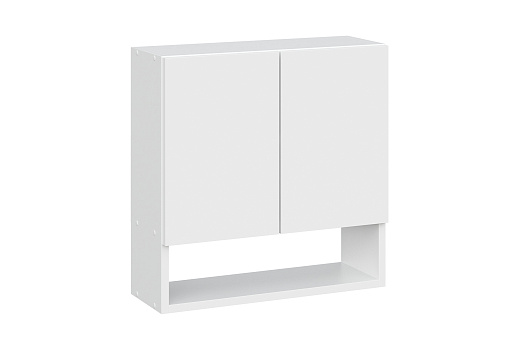 Шкаф навесной с полкой Океалис белый