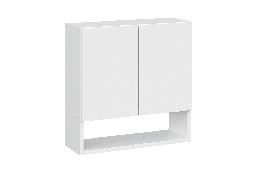 Шкаф навесной с полкой Океалис белый