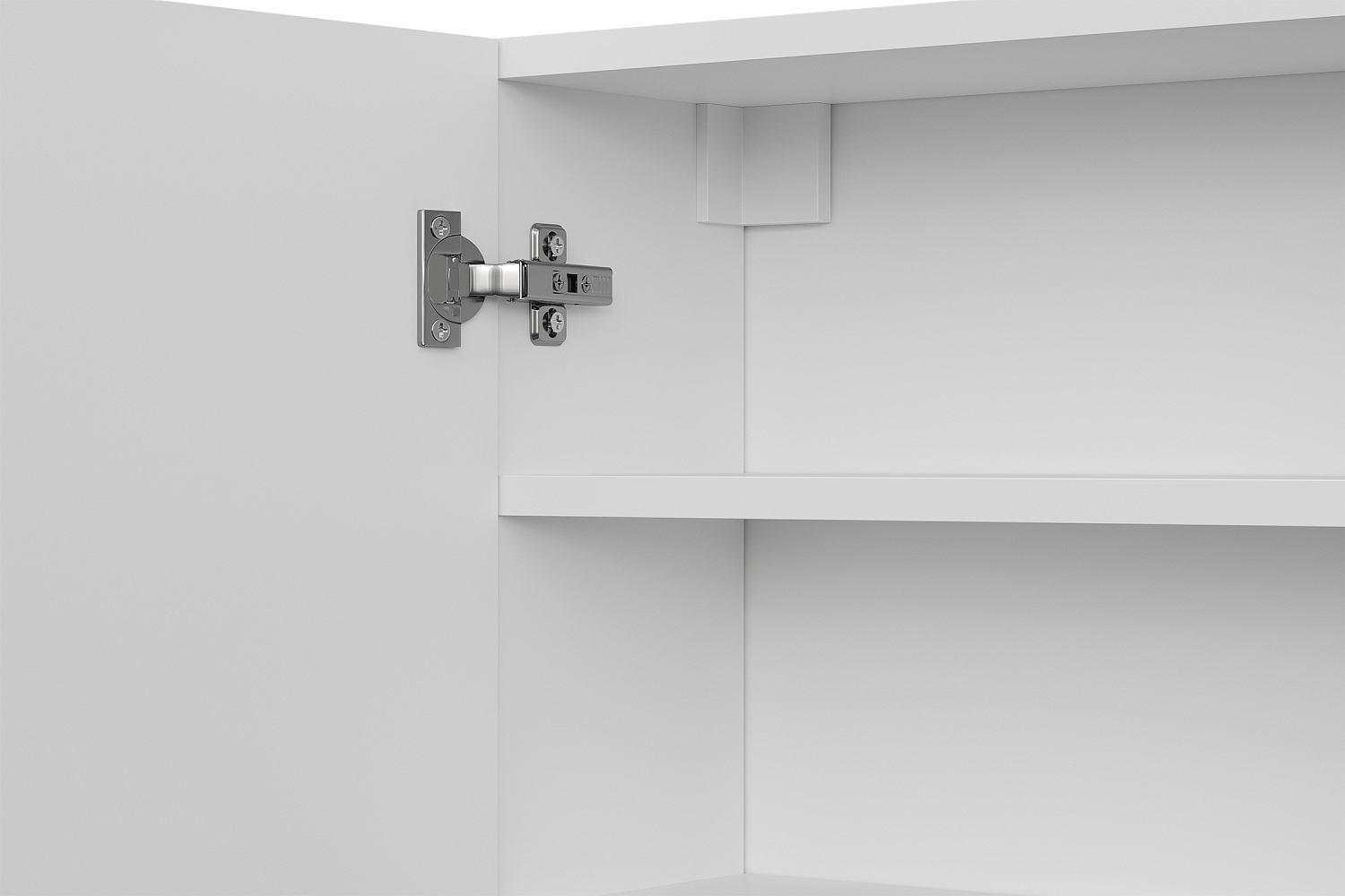 Шкаф навесной с полкой Океалис белый