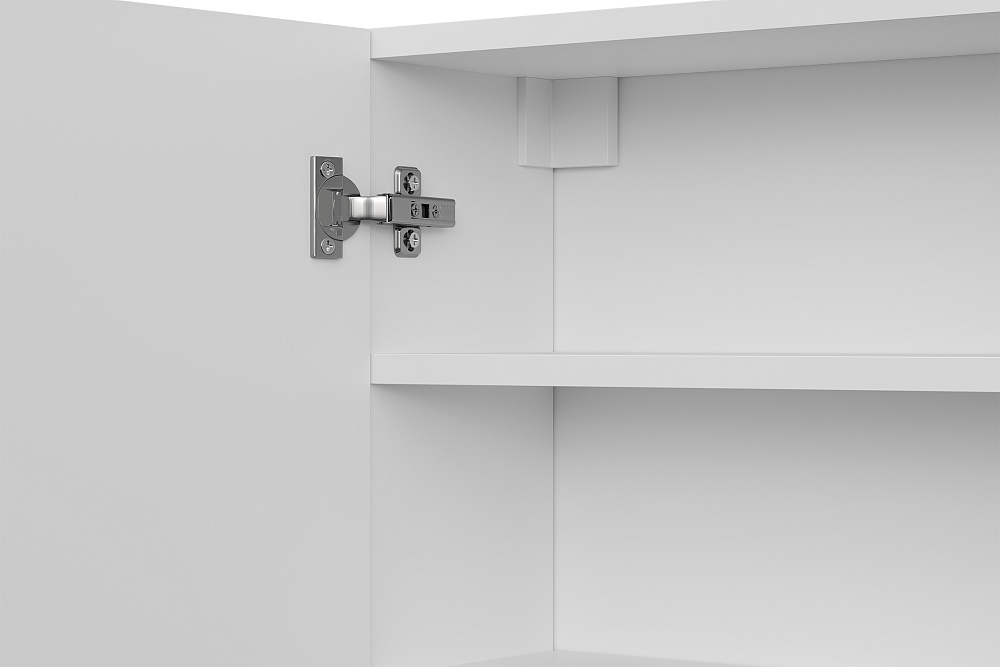 Шкаф навесной с полкой Океалис белый