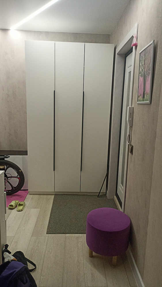 Шкаф 3-х створчатый Тивина графит серый