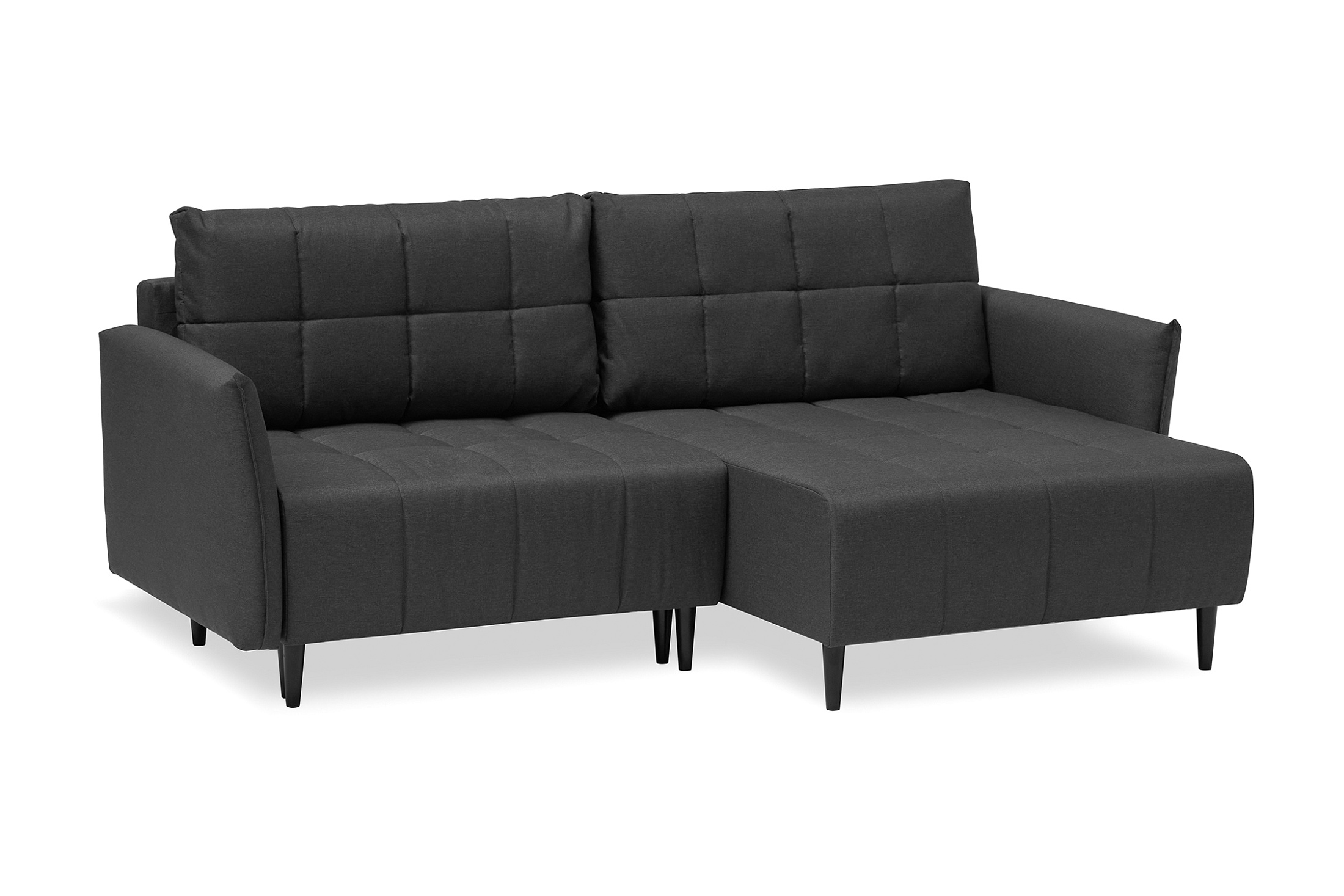 Диван угловой Флэт темно-серый