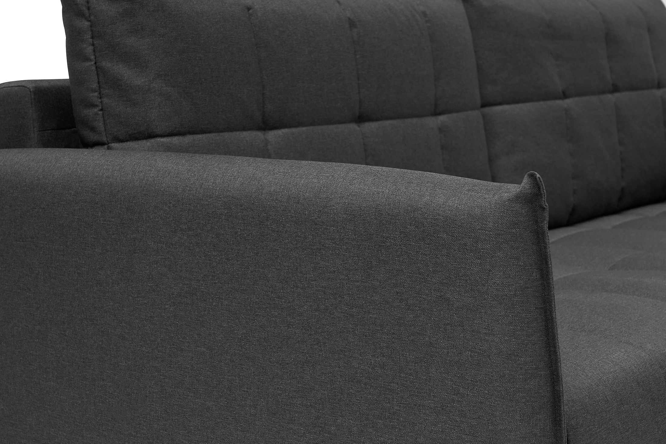 Диван угловой Флэт темно-серый — изображение 11