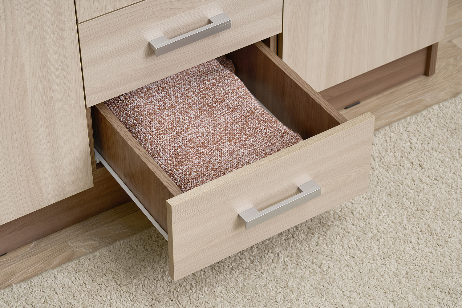 Шкаф Трио ясень шимо темный / ясень шимо светлый