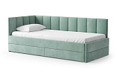 Кровать Норли зеленая