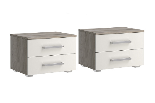 Комплект прикроватных тумб Фиеста New дуб крафт серый / кашемир
