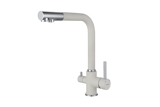 Смеситель Г-образный с краном питьевой воды иней