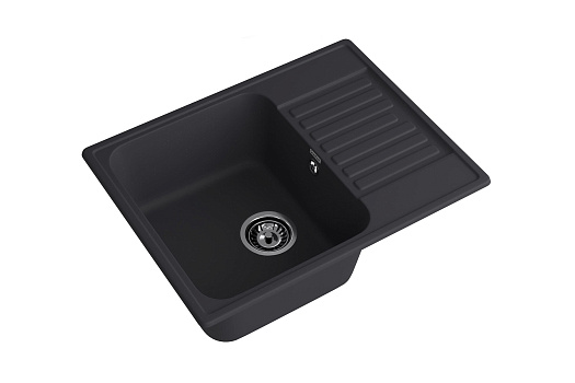 Мойка врезная кварцевая Quarz 62х48 см, черный