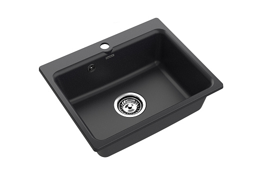 Мойка врезная искусственный камень Smart 52х43 см, черный