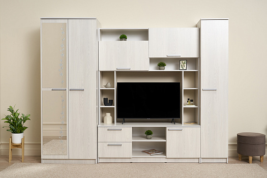 Гостиная Флора ясень белый