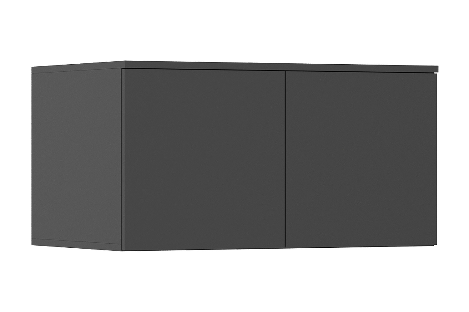 Шкаф 2-х створчатый с антресолью Норд графит