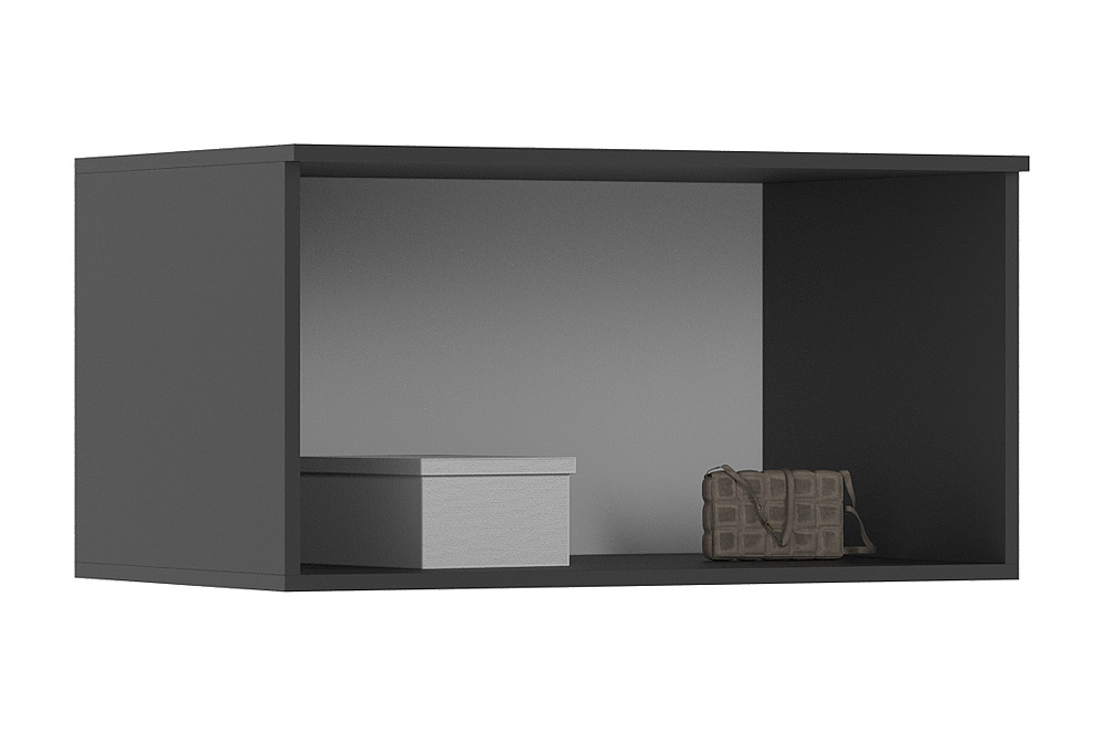 Шкаф 2-х створчатый с антресолью Норд графит