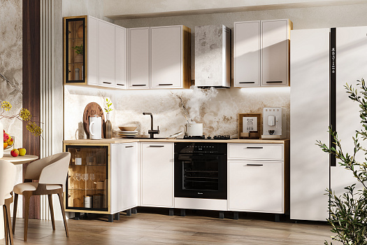 Кухня угловая Бьянка 1.2 х 2.2 м кашемир