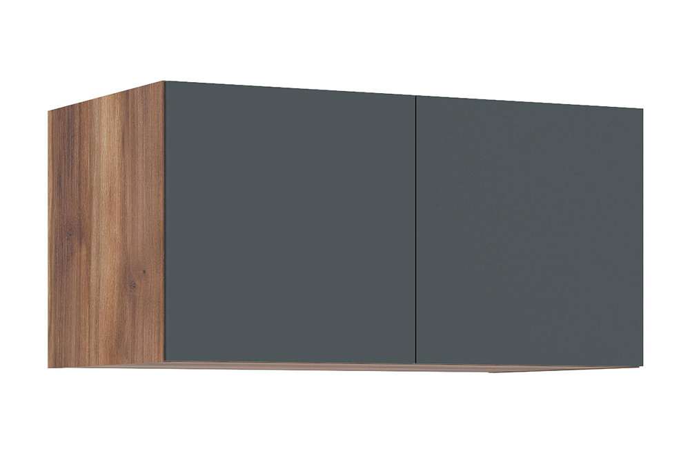 Антресоль двухдверная Тризиль дуб барокко / зеленый камень