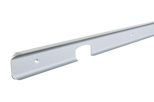 Планка угловая для столешницы 38 мм R9 серебро