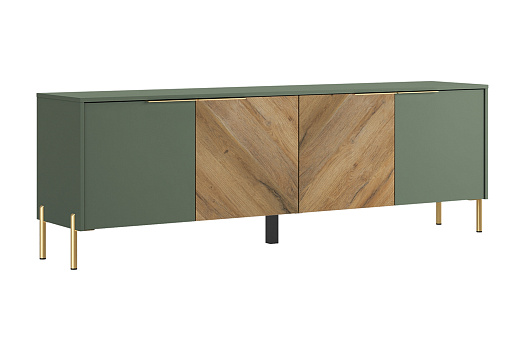 ТВ-тумба Siena дымчатый зеленый / дуб вотан