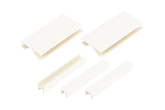 Комплект заглушек для цоколя 100 мм белый