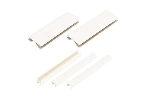 Комплект заглушек для цоколя 150 мм белый