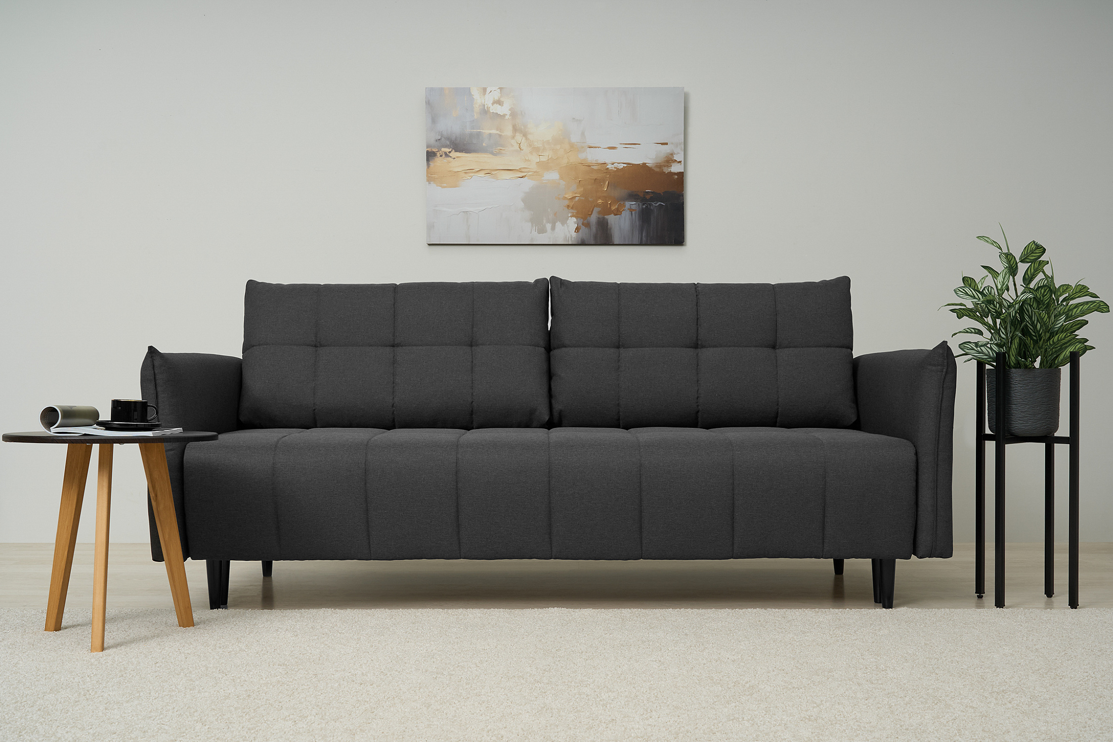 Диван Флэт темно-серый — изображение 2