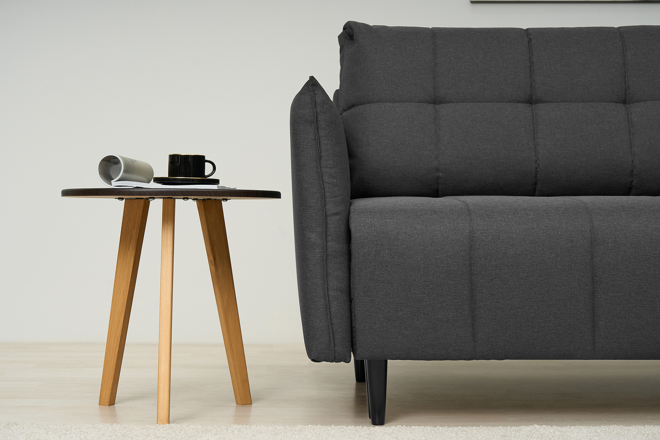 Диван Флэт темно-серый — изображение 7