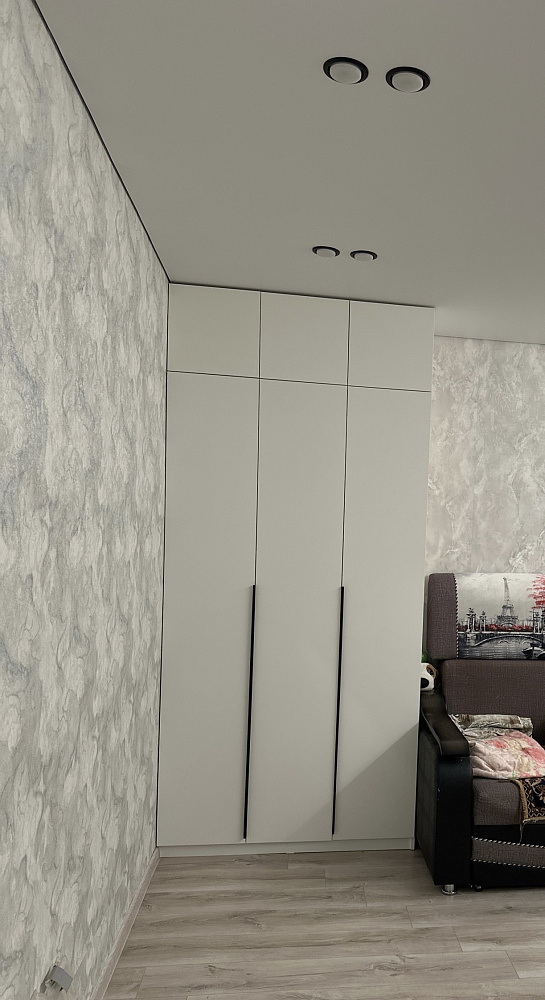 Шкаф 3-х створчатый Тивина графит серый