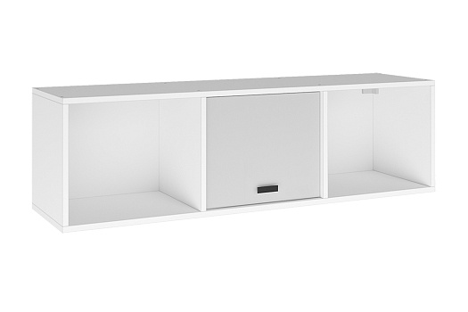 Полка навесная Накки белый / серый