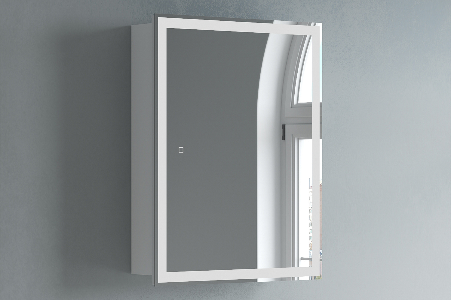 Зеркало-шкаф Толедо 50 белый