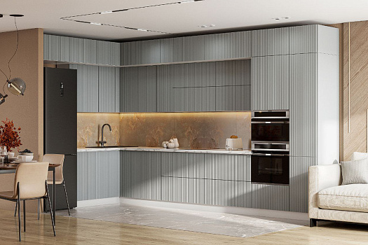 Модульная кухня Ритея бирюзовая гладь