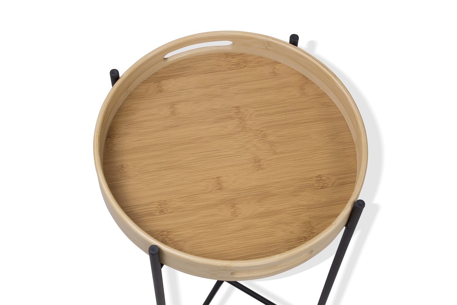 Стол журнальный SHT-CT30 черный муар / прозрачный лак