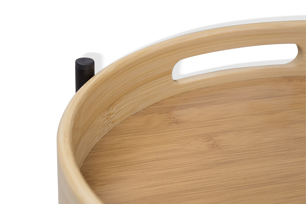 Стол журнальный SHT-CT30 черный муар / прозрачный лак