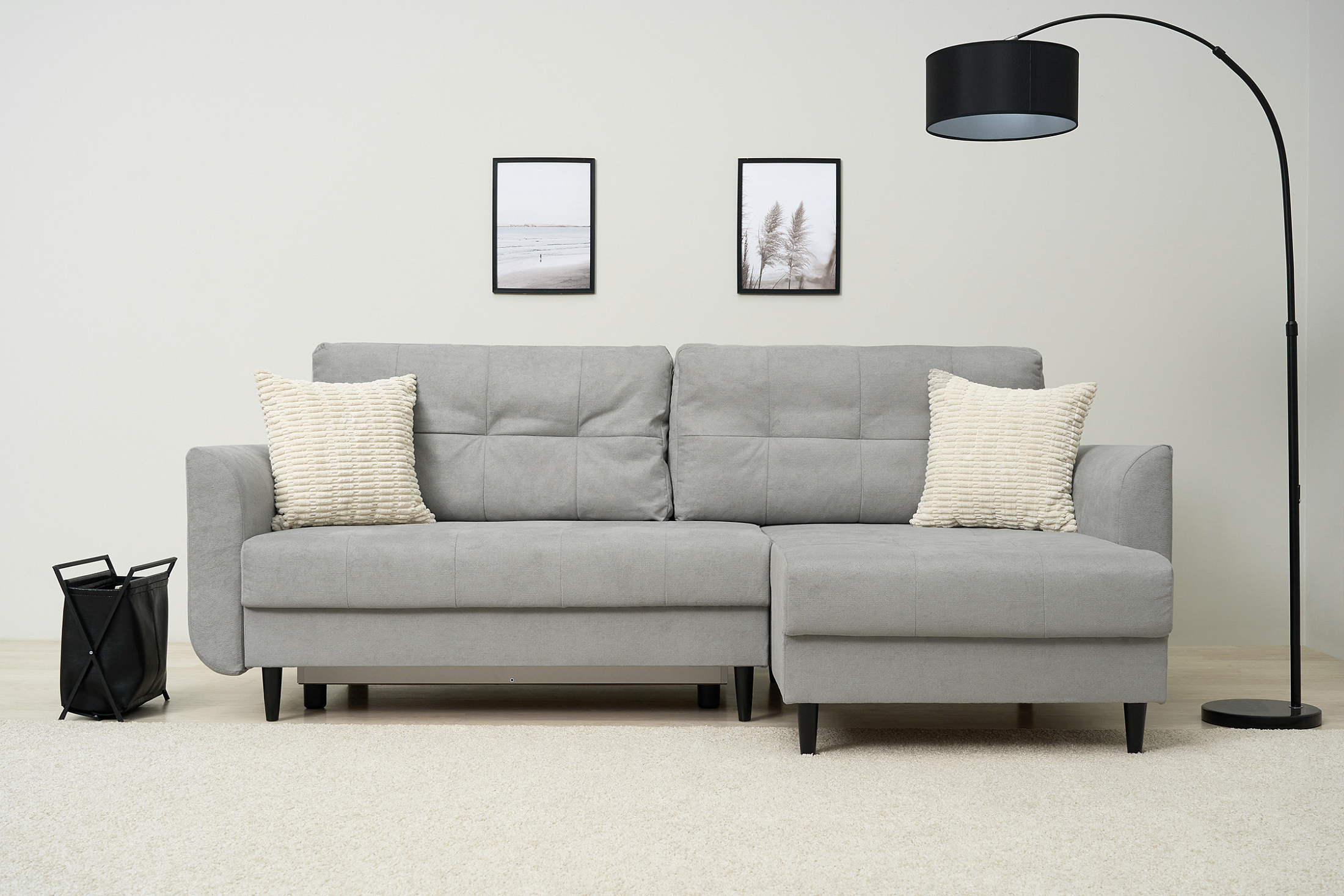 Диван угловой Остин светло-серый — изображение 3