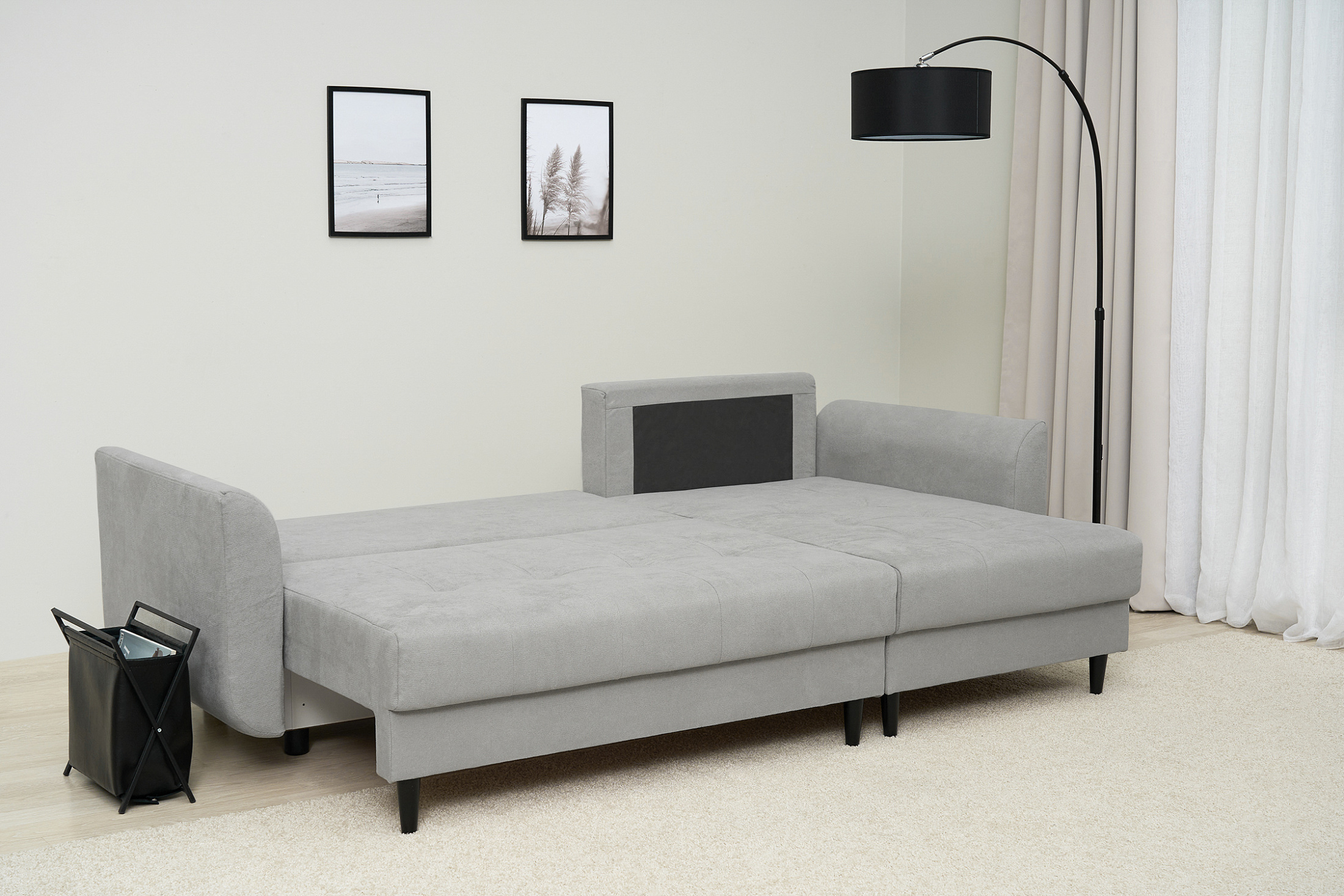 Диван угловой Остин светло-серый — изображение 4