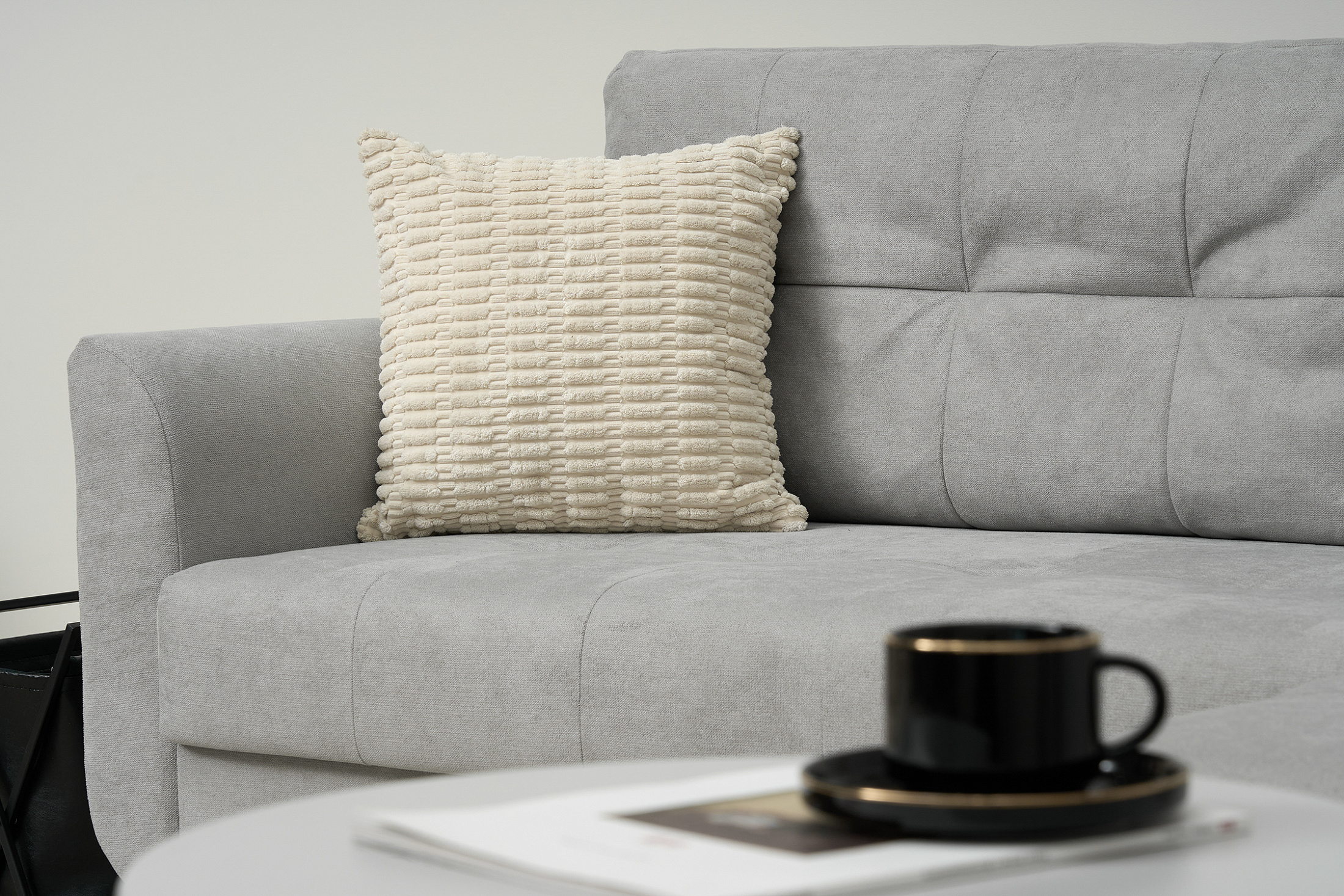 Диван угловой Остин светло-серый — изображение 6