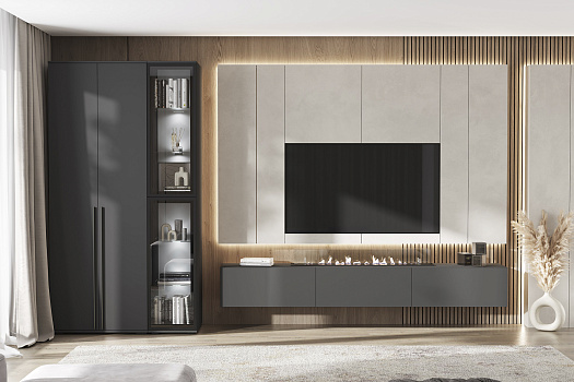 Модульная гостиная Норд графит