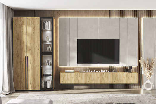 Модульная гостиная Норд дуб крафт