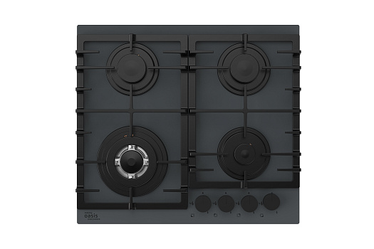Газовая варочная поверхность Oasis P-BSG черная