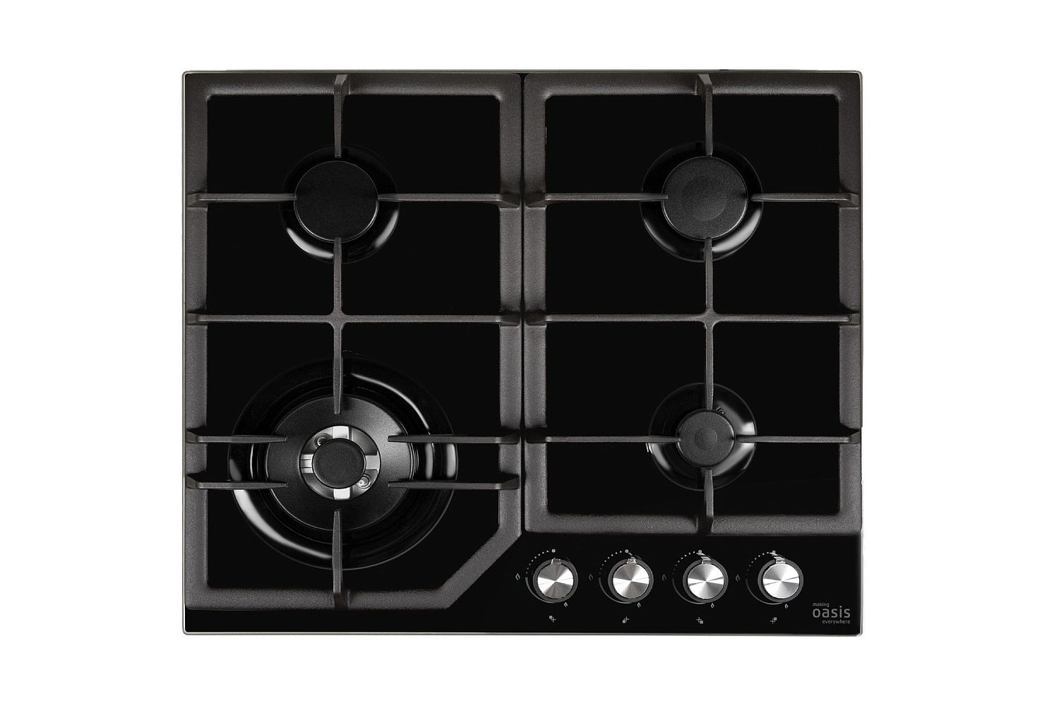 Газовая варочная поверхность Oasis P-GBT черная