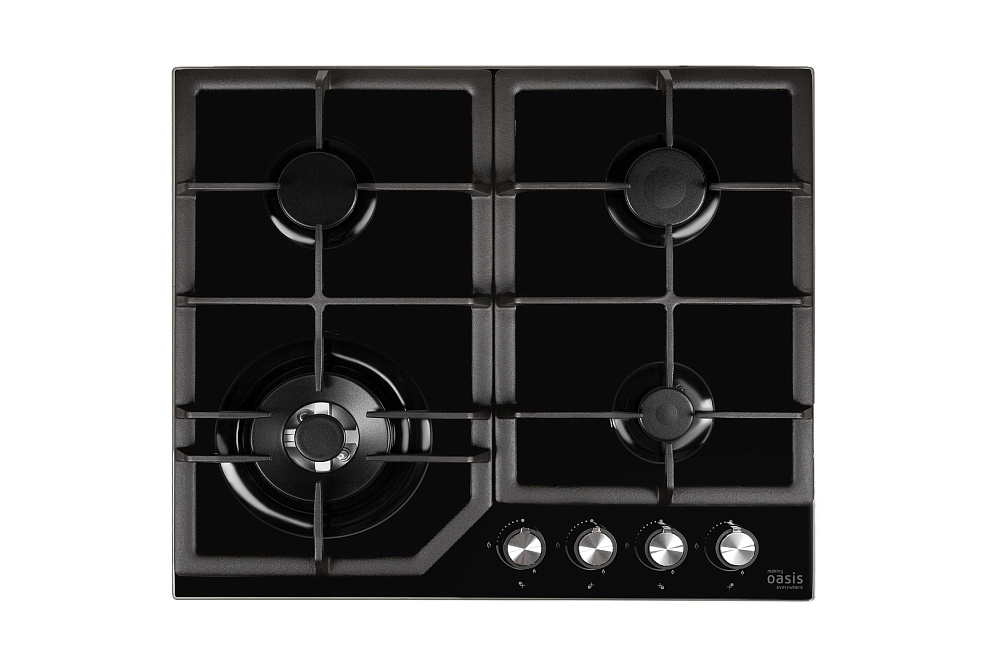 Газовая варочная поверхность Oasis P-GBT черная