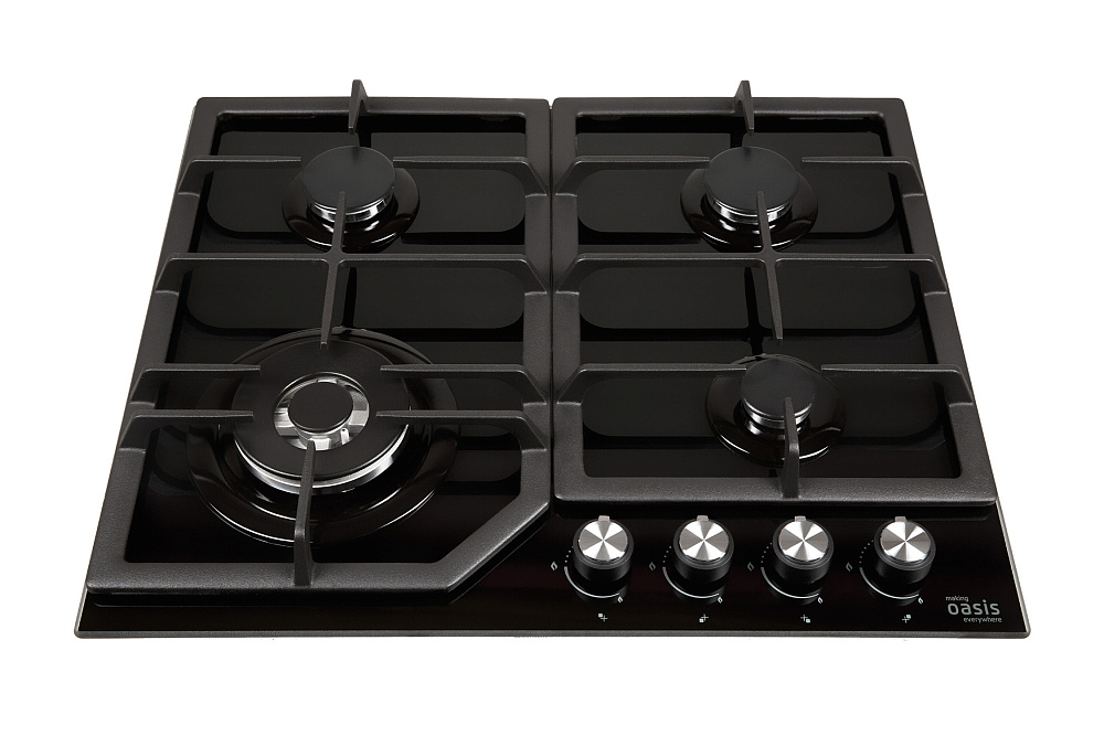 Газовая варочная поверхность Oasis P-GBT черная