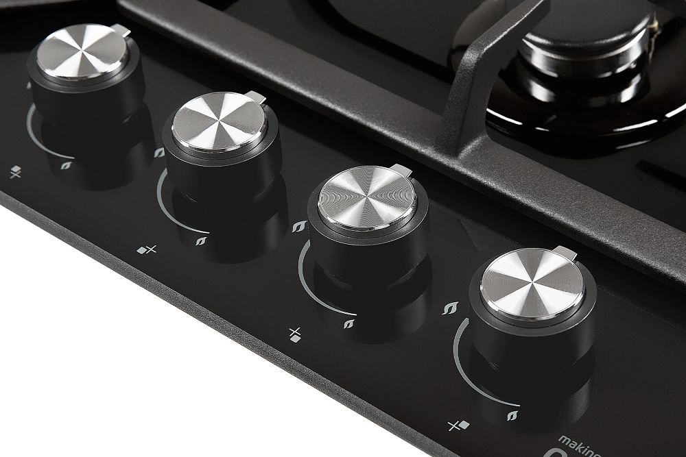 Газовая варочная поверхность Oasis P-GBT черная