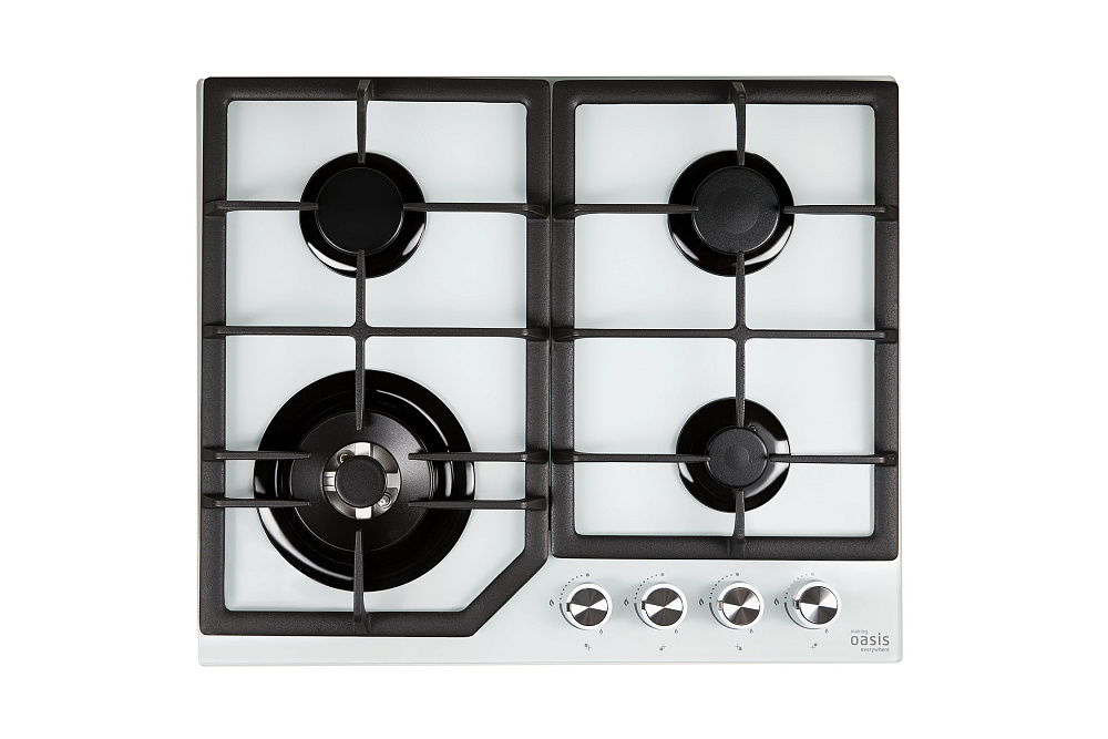 Газовая варочная поверхность Oasis P-GWT белая