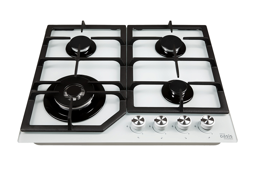 Газовая варочная поверхность Oasis P-GWT белая