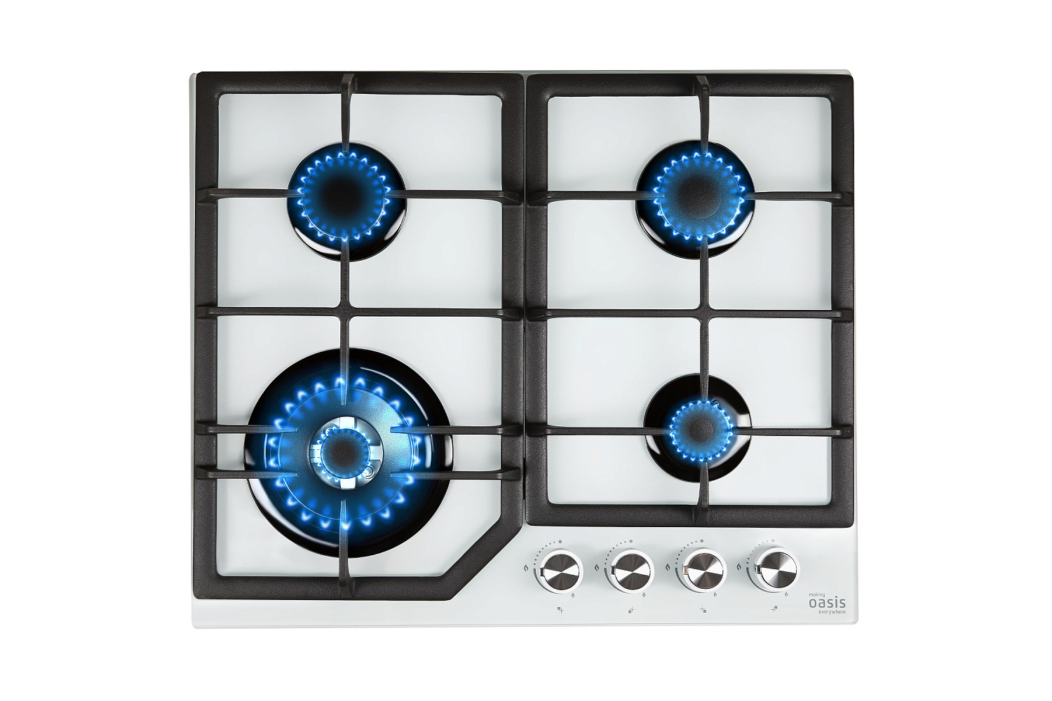Газовая варочная поверхность Oasis P-GWT белая