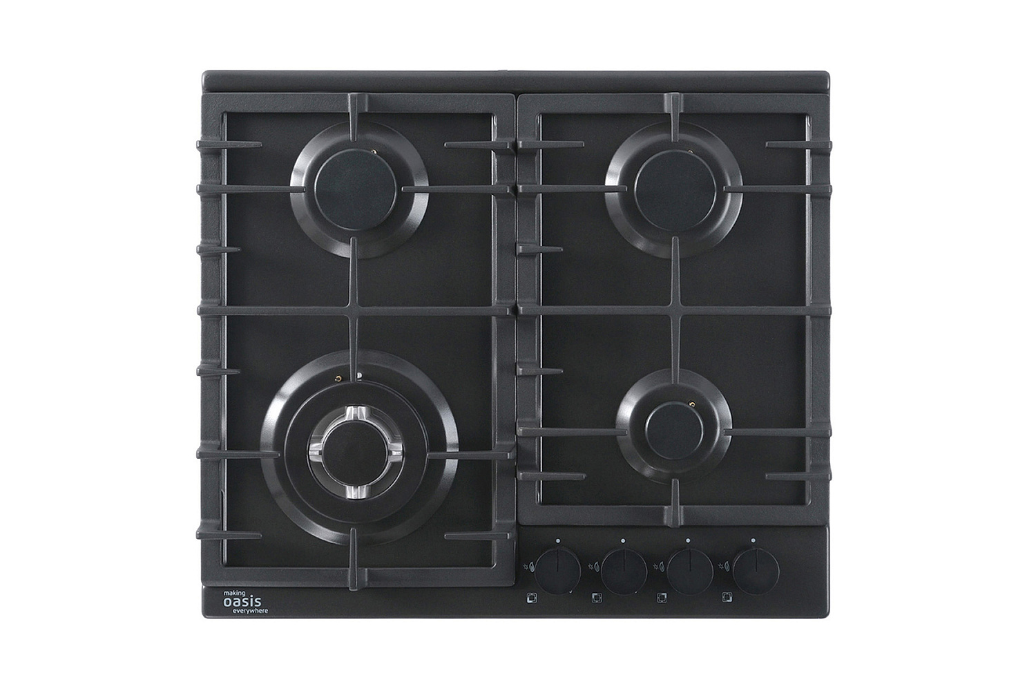 Газовая варочная поверхность Oasis P-MSB черная