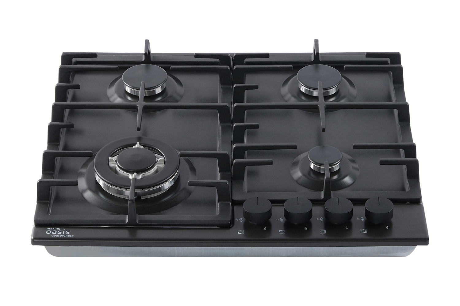 Газовая варочная поверхность Oasis P-MSB черная
