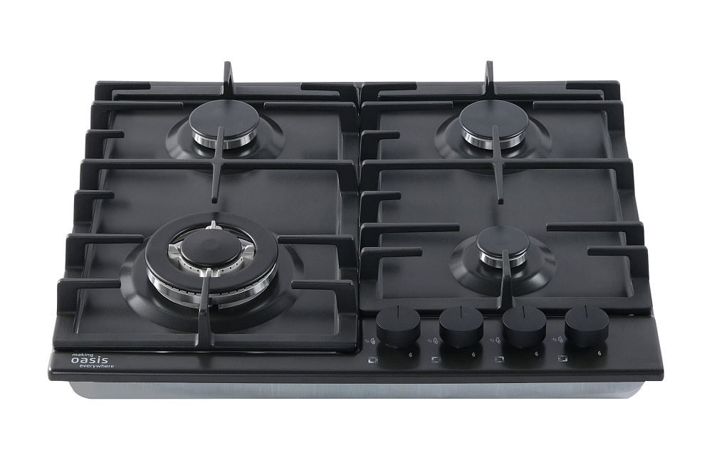 Газовая варочная поверхность Oasis P-MSB черная