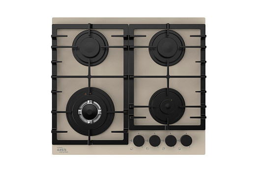 Газовая варочная поверхность Oasis P-SDI бежевая